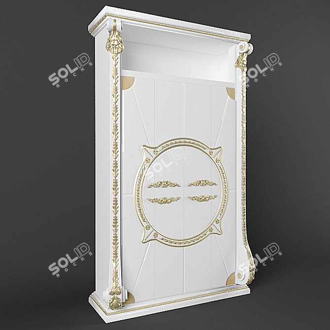 Stylish Storage Solution 3D model image 1