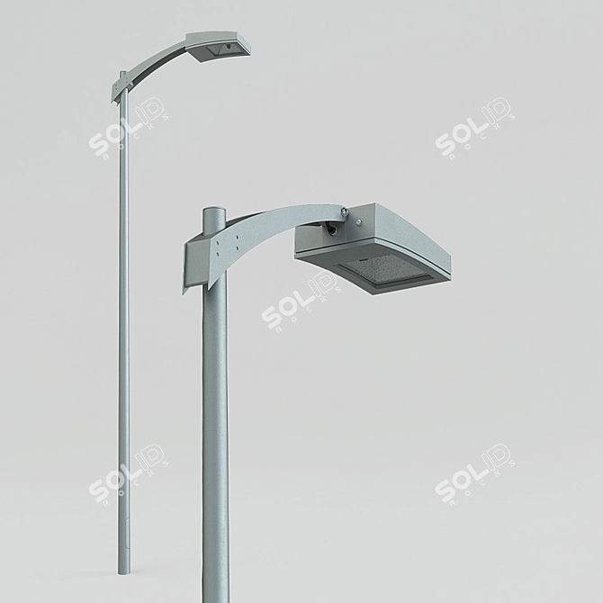 Squadra Street Light: Illuminate Your Path 3D model image 1