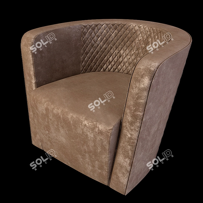 Malerba Red Carpet Chair: Luxurious Elegance 3D model image 4