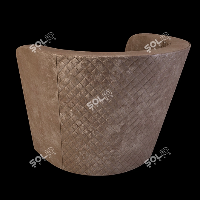 Malerba Red Carpet Chair: Luxurious Elegance 3D model image 5