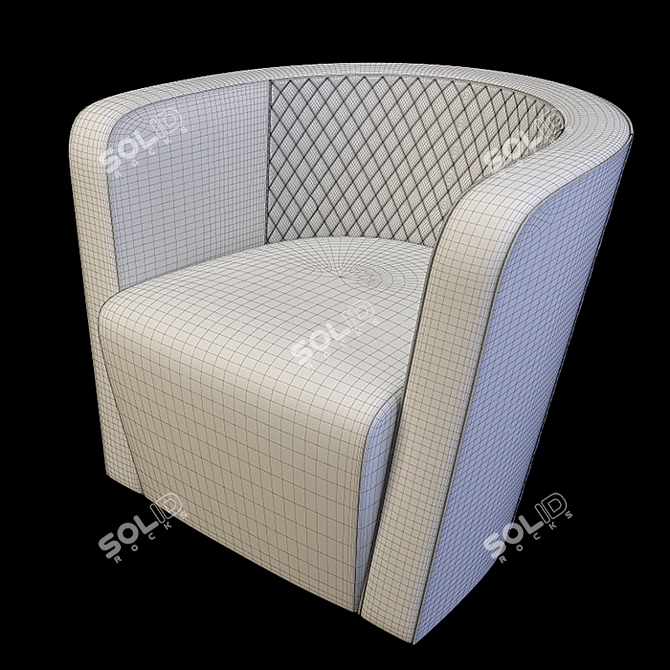 Malerba Red Carpet Chair: Luxurious Elegance 3D model image 6