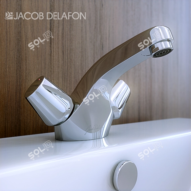 GINKO CD Monobloc Faucet with Fixed Spout 3D model image 1