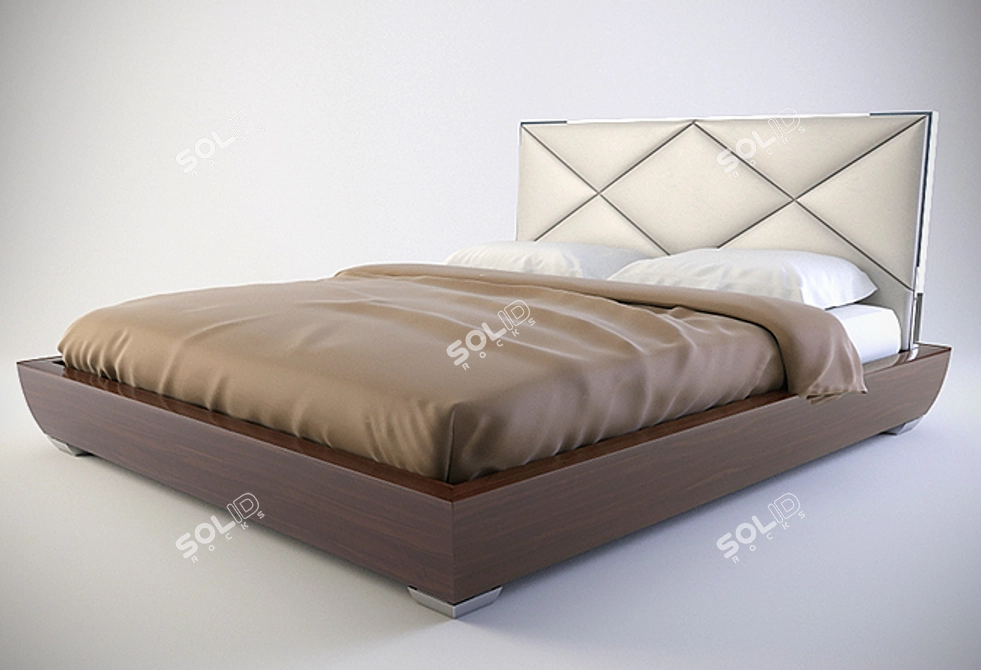 Modern Malerba Dresscode Bed Set 3D model image 2
