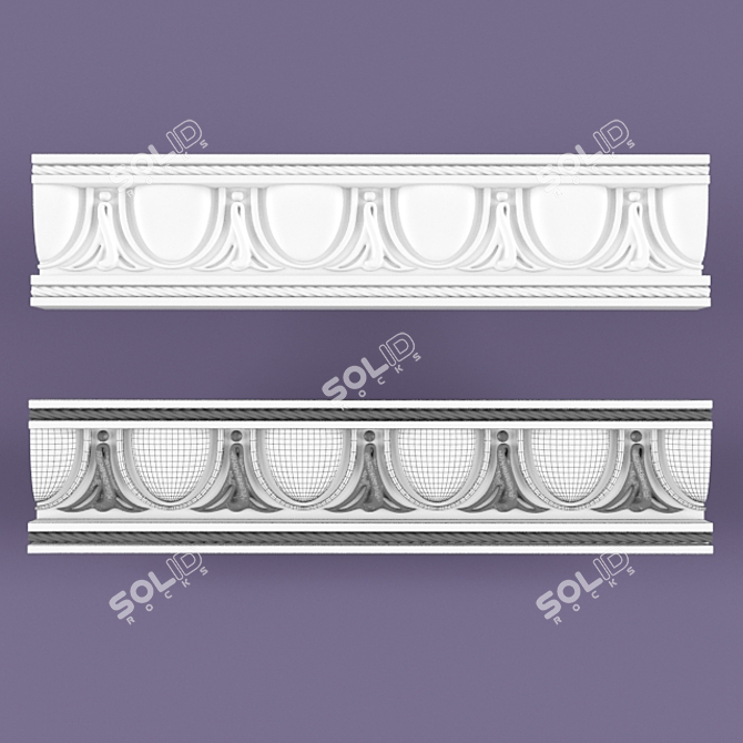 Elegant Molding for Stylish Décor 3D model image 1