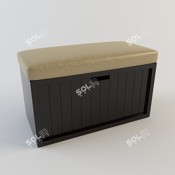 Cozy Knit Pouf (Пуф) 3D model image 1