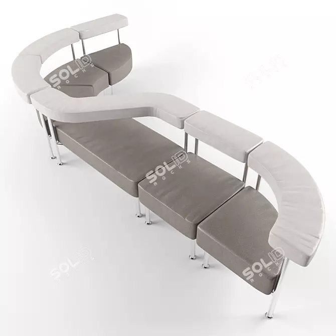 Office Sectional Sofa 3D model image 1