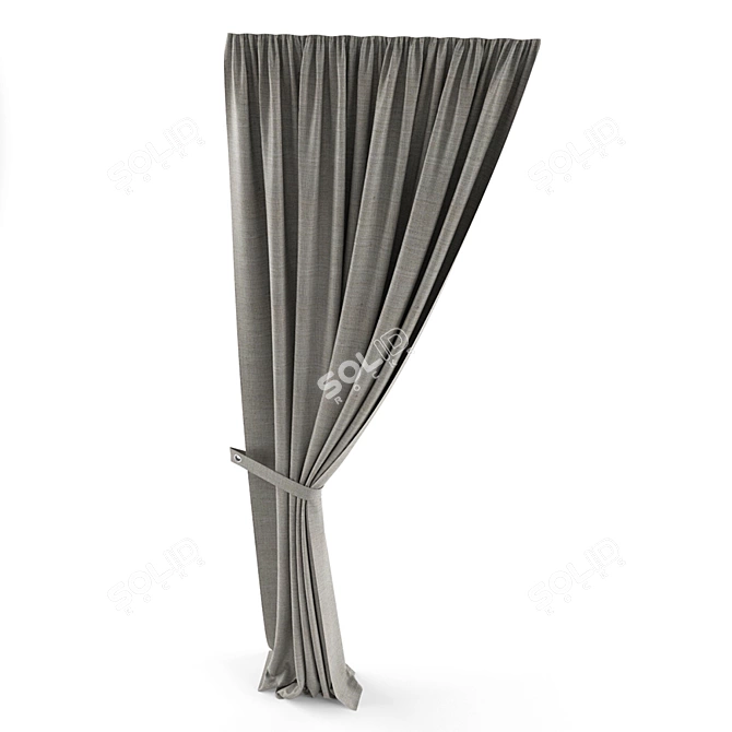 Sleek Window Shade 3D model image 2