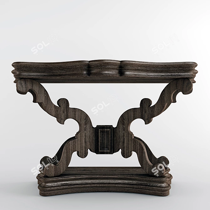 Elegant Bergerac Console Table 3D model image 2