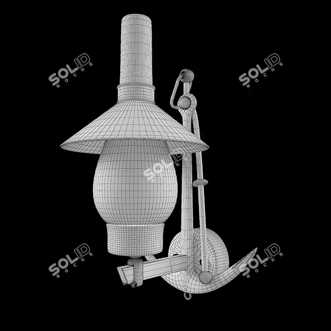 Elegant Illumination Fixture 3D model image 2