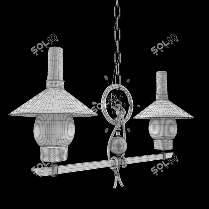 Sleek Turbosmooth Adjustable Lighting 3D model image 2