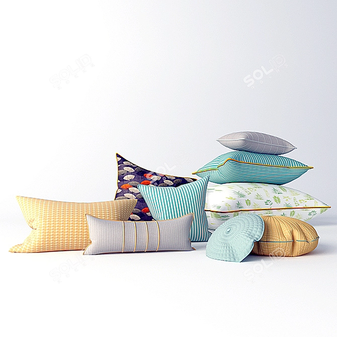 Ultimate Comfort Pillows 3D model image 1