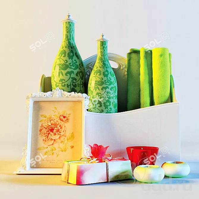 3D Max 14: Modern Bathroom Decor 3D model image 1