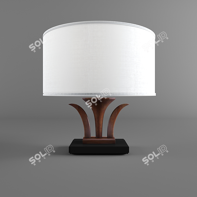 Elegant Cascade Table Lamp 3D model image 1