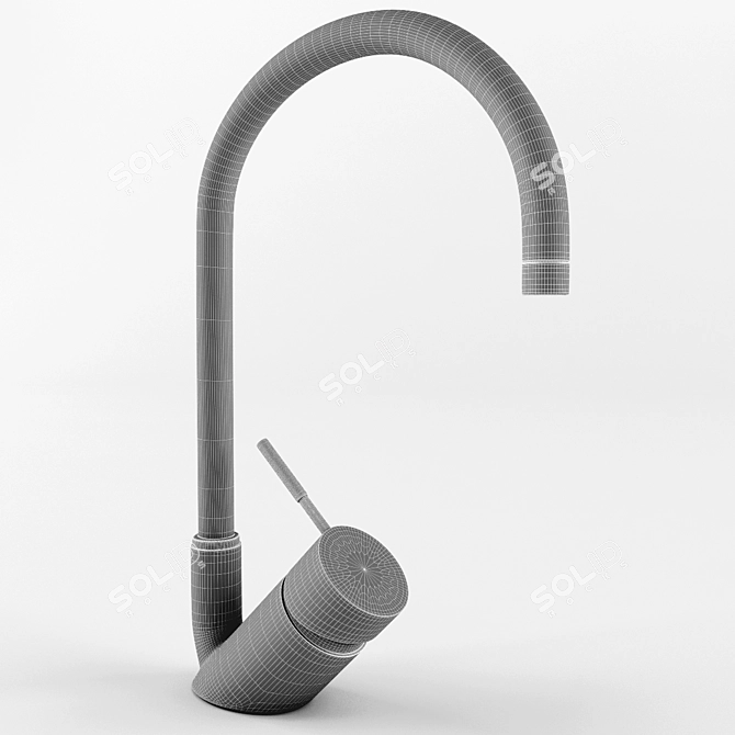 Sleek Modern Tap 3D model image 3