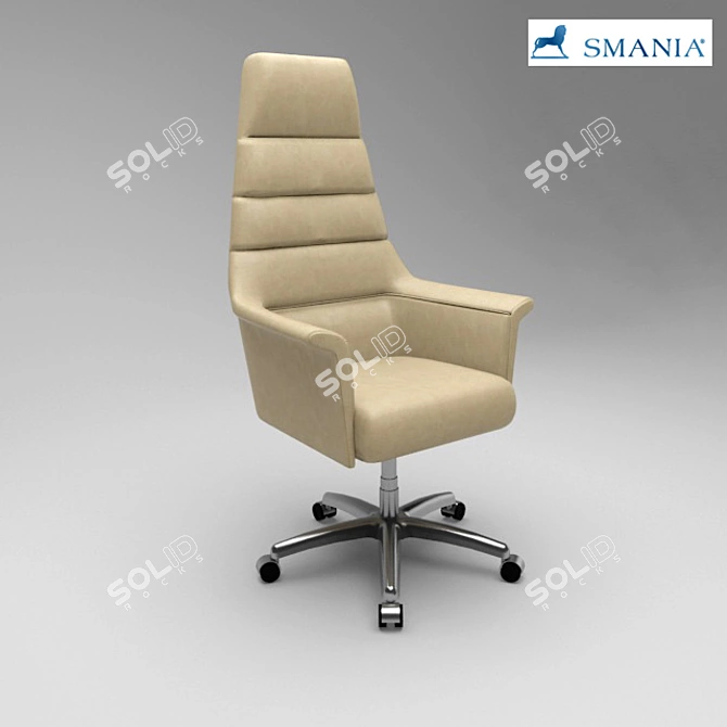 Sleek Lounge Chair 3D model image 1