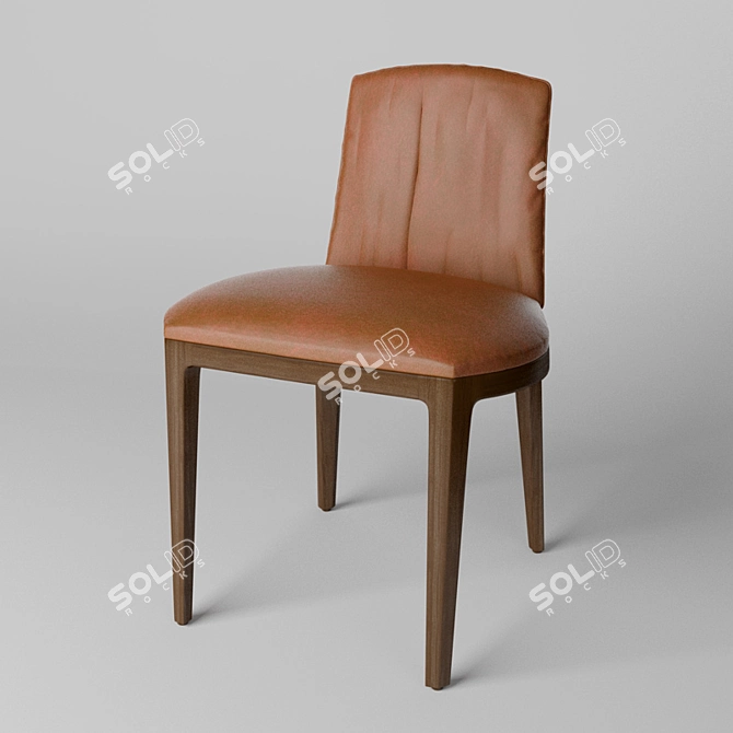 Potocco Blossom: Elegant Italian Chair 3D model image 1
