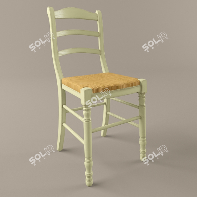 Provençal Style Chair 3D model image 1
