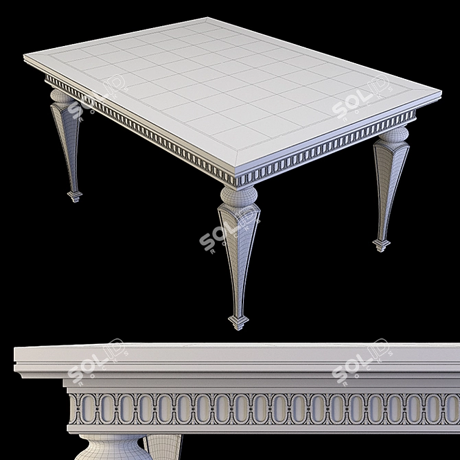 Bamar Marostica (880) Table - Sleek and Spacious 3D model image 3