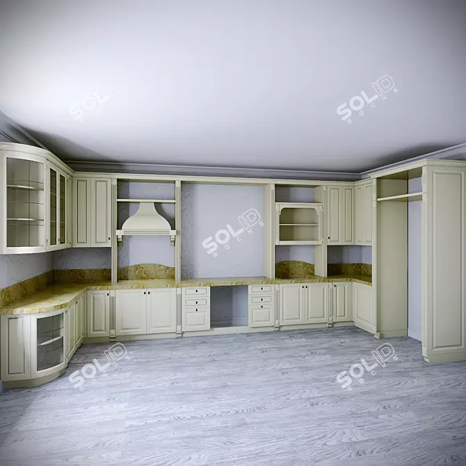 Classic Kitchen Set 3D model image 1