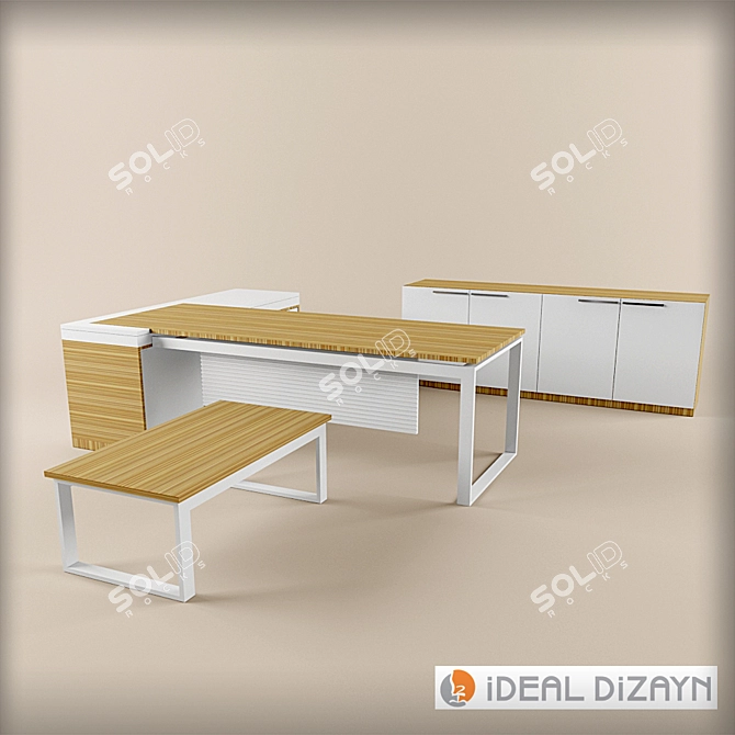 SleekLine: Stylish Office Furniture 3D model image 1