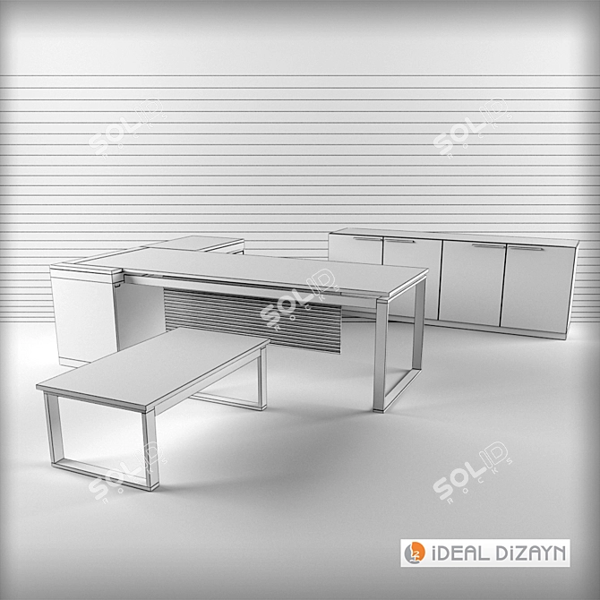 SleekLine: Stylish Office Furniture 3D model image 2