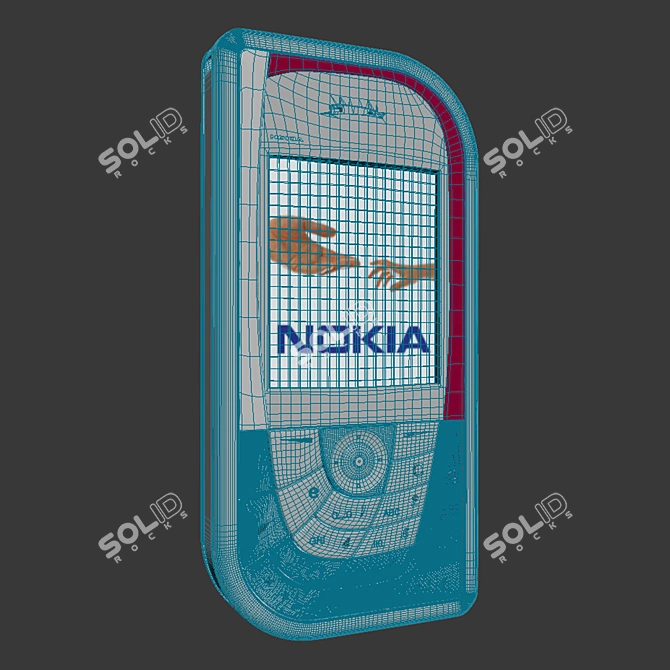 Nokia 7610: Sleek and Powerful 3D model image 2