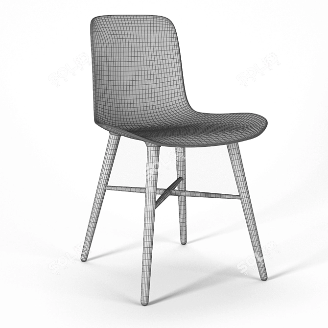 NORR11 Langue Dining Chair 3D model image 3