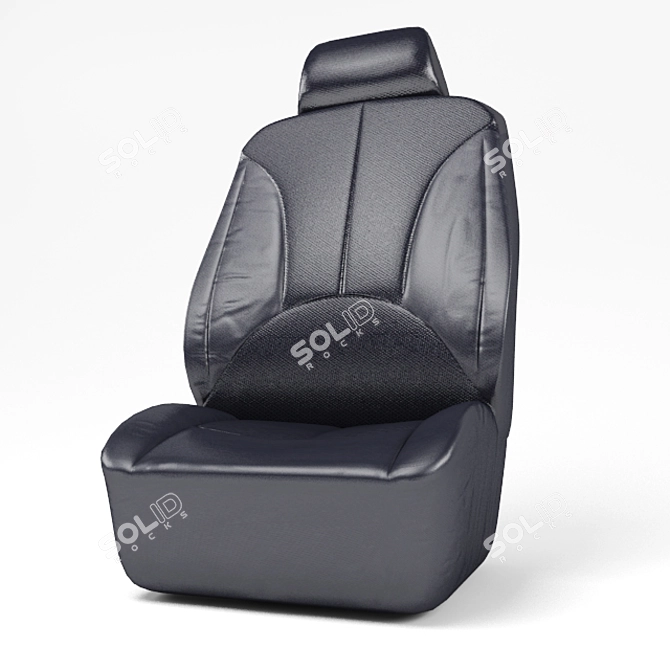 Max File Editable Car Seat 3D model image 1