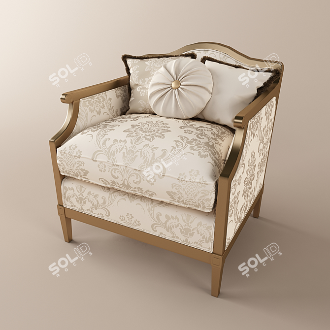 Timeless Elegance: Classic Sofa 3D model image 1