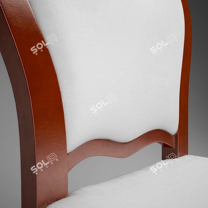 Chair Caput Mortuum 3D model image 2