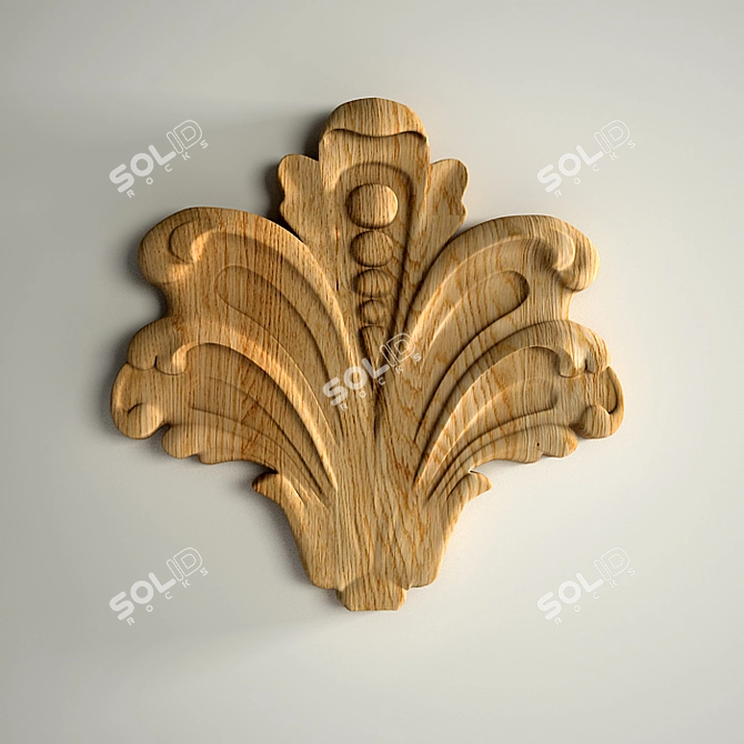 Carved Decorative Cover 3D model image 1