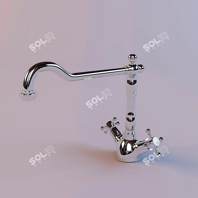 High-Quality Blanco Tera Faucet 3D model image 1