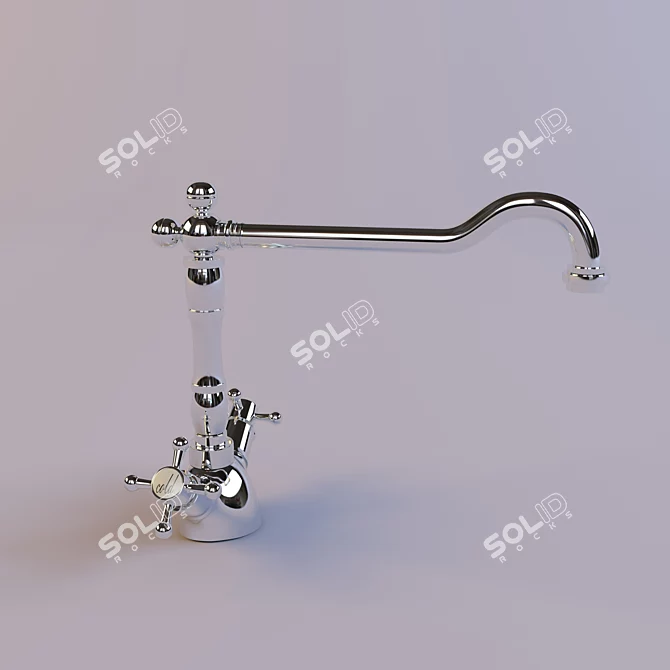 High-Quality Blanco Tera Faucet 3D model image 2