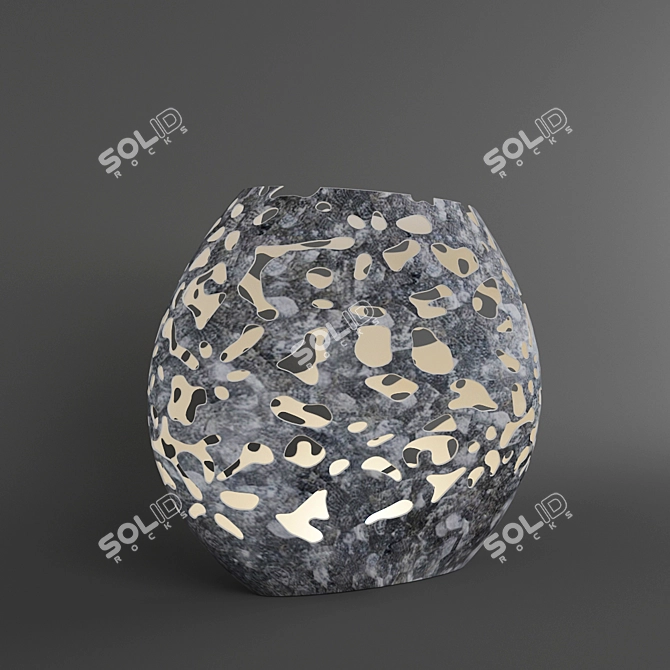 Illuminating Elegance: Twilight Large Vase 3D model image 1