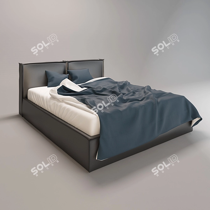 Italian Bed Brick by Novamobili 3D model image 1