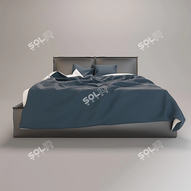 Italian Bed Brick by Novamobili 3D model image 3