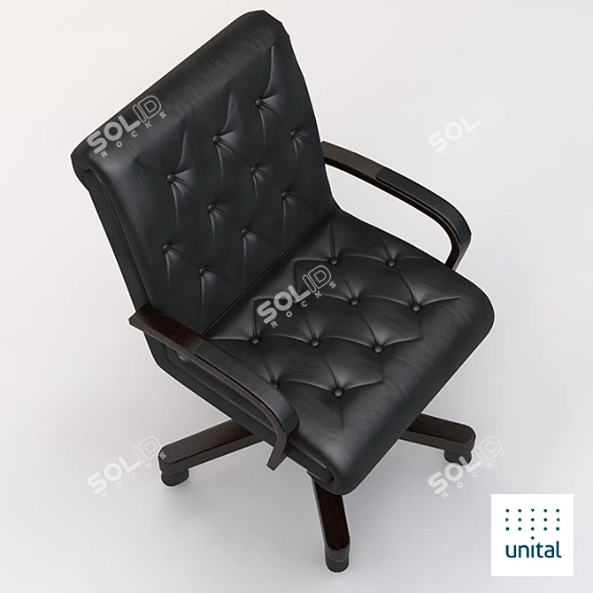 Elegant Royal Chair: D-80 3D model image 3