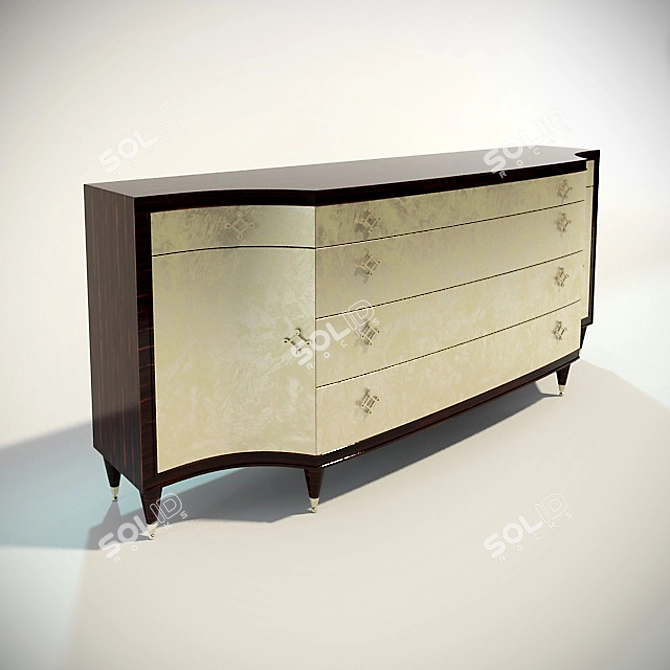 Stylish Komod Ar-Deco: Exquisite Design 3D model image 1