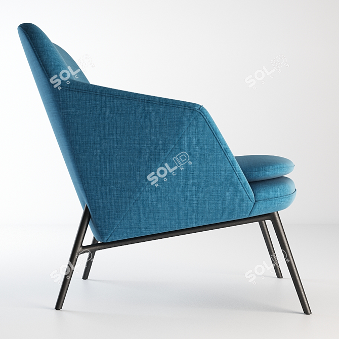 Cozy Comfort: Gramercy Home Hug Armchair 3D model image 2