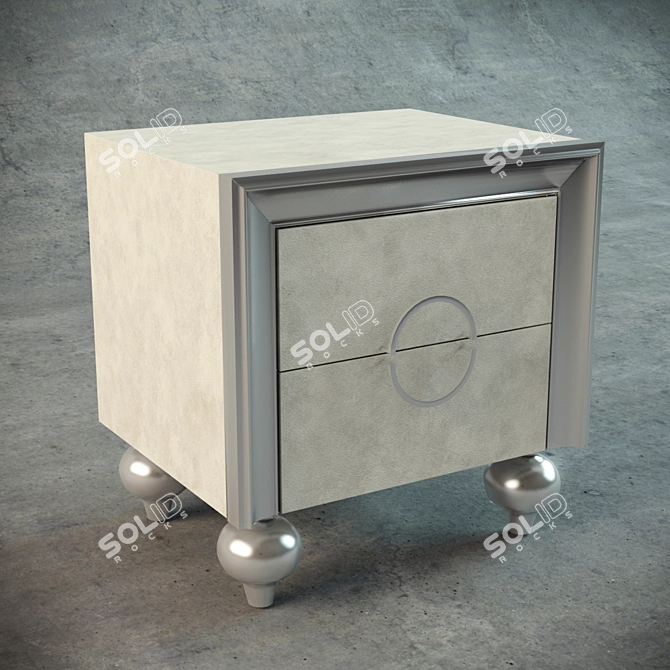 Stylish Bedside Table | Custom-fit Nightstand 3D model image 1