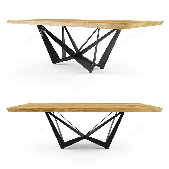 Skorpio Wood: Elegant Italian Design 3D model image 1