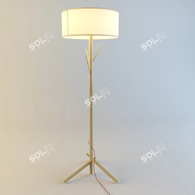 Modern Floor Lamp RACK 3D model image 1