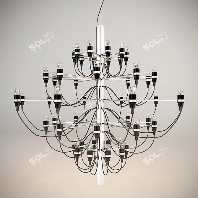 Elegant Chandelier for Chic Interiors 3D model image 1