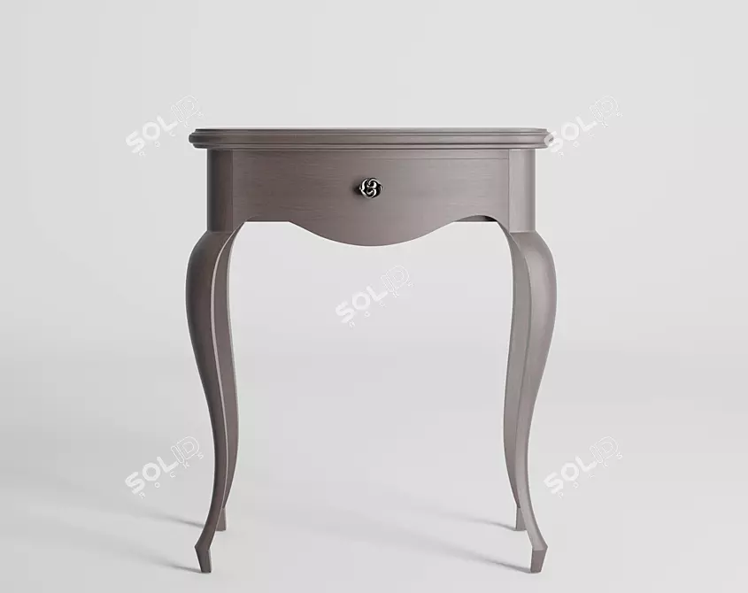 Custom Bedside Table: FBX+OBJ 3D model image 1