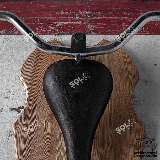 Scandi Bike Decor: Unique Interior Piece 3D model image 3