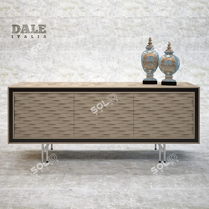 Italian Style Dale Locker 3D model image 1