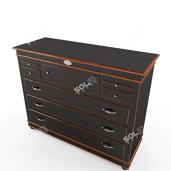 Modern Lift-Top Dresser 3D model image 3