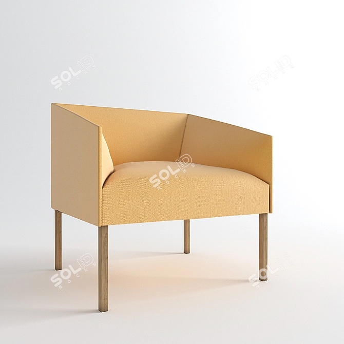 Cozy Comfort Easychair 3D model image 1