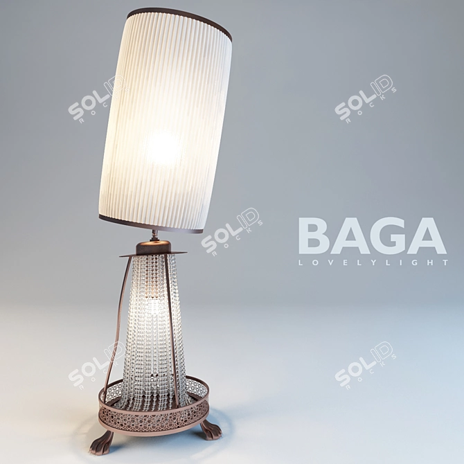 BAGA Modern Table Lamp - Sleek and Stylish. 3D model image 1