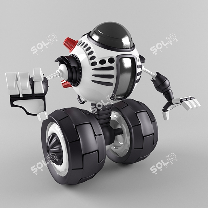 RoboBot: The Ultimate Smart Robot Assistant 3D model image 1